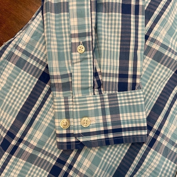 Banana Republic Men’s Standard Fit Plaid Button Up Size M - Picture 3 of 5